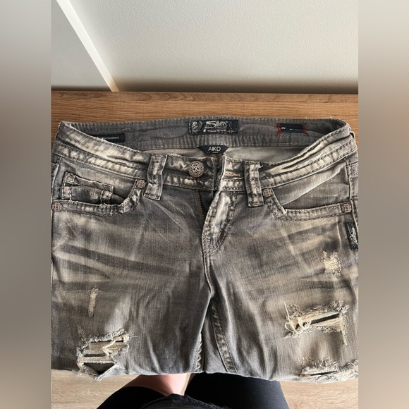 Silver women’s jeans size 25 - Picture 1 of 4